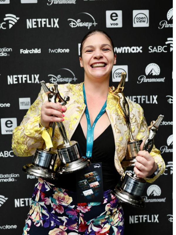 Gold award statuette